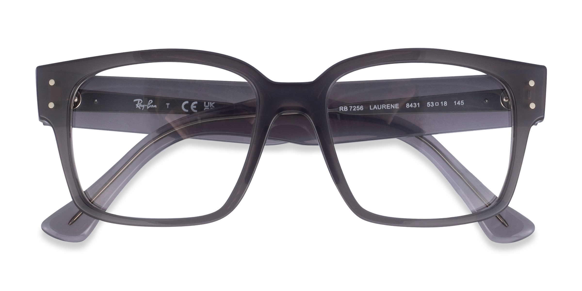オムニバス SILVER RAY PRESENTSBLACK TREATMENT Ray-Ban RB6421 - Square Matte Black Silver Frame Eyeglasses
