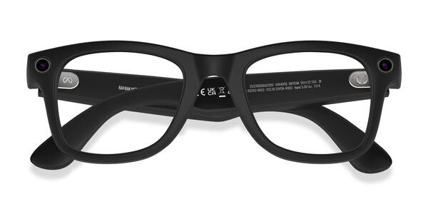 Matte Black Ray-Ban Meta Wayfarer -  Plastic Ai-glasses