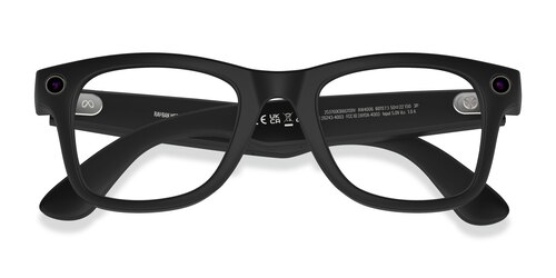 Unisex s square Black Plastic Prescription sunglasses - Eyebuydirect s Ray-Ban Meta (Gen 1) Wayfarer