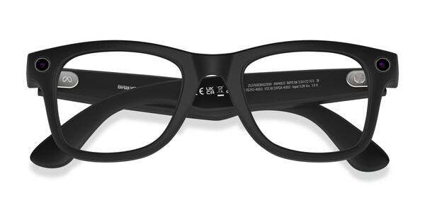 Matte Black Ray-Ban Meta Wayfarer -  Plastic Ai-glasses