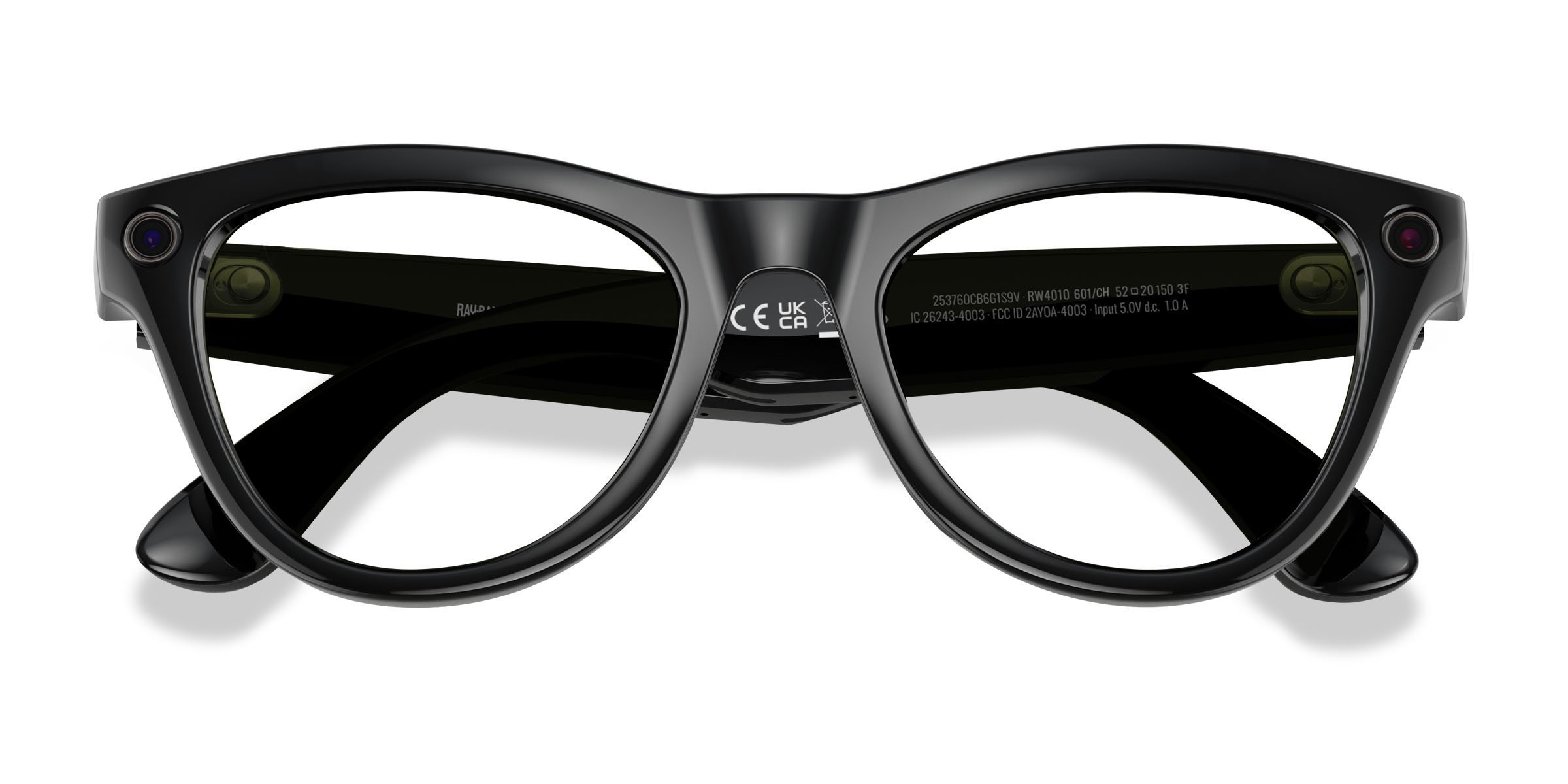 Unisex s horn Shiny Black Plastic Prescription sunglasses - Eyebuydirect s Ray-Ban Meta (Gen 1) Skyler