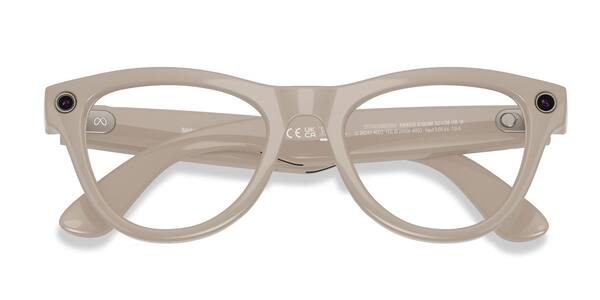 Shiny Chalky Gray Ray-Ban Meta Skyler -  Plastic Ai-glasses
