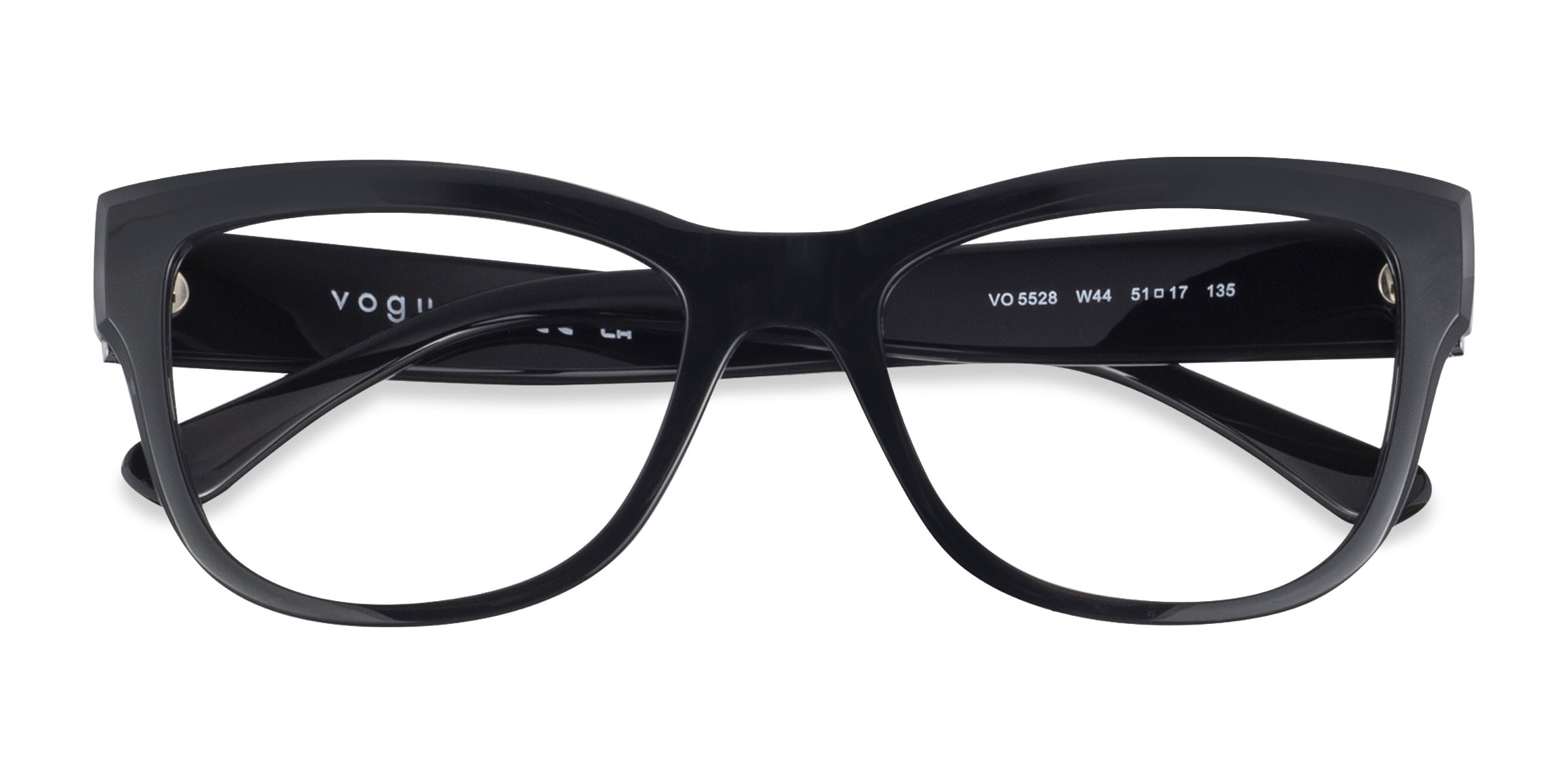 Monture De Lunettes VOGUE En Acétate Noir - Pour Verres Solaires Ou Correcteurs, Femme, Occasion