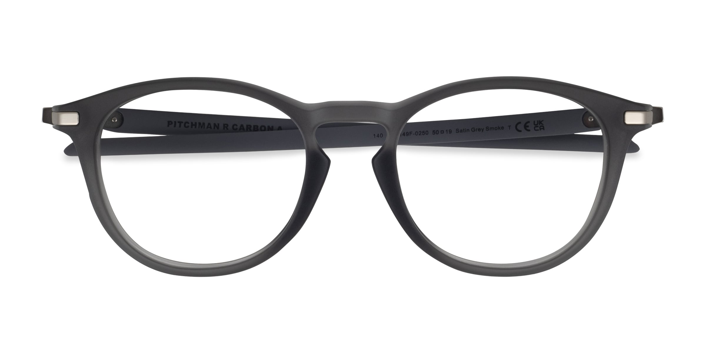Oakley Pitchman R Carbon A - Round Satin Gray Smoke Frame Glasses