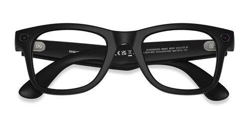 Ray-Ban Meta Unisex s square Matte Black Plastic Prescription sunglasses - Eyebuydirect s Ray-Ban Meta Wayfarer (Gen 2)