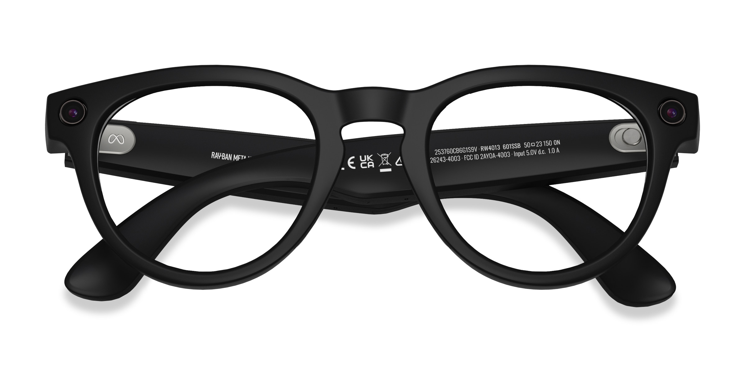 Ray-Ban Meta Headliner (Gen 2) - Round Shiny Black Frame 