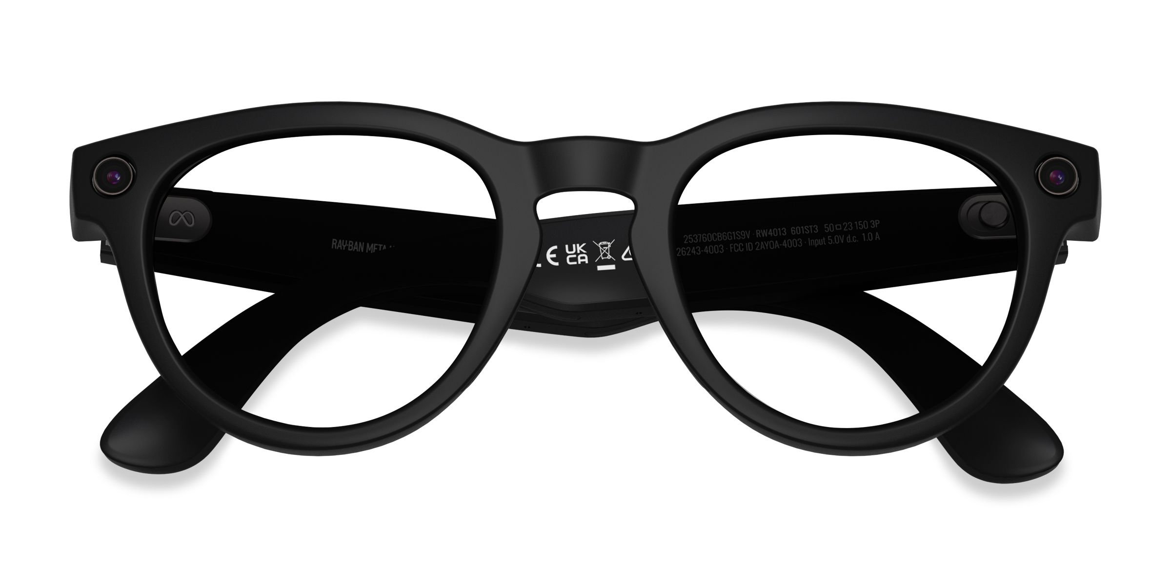 Unisex s round Matte Black Plastic Prescription sunglasses - Eyebuydirect s Ray-Ban Meta (Gen 2) Headliner