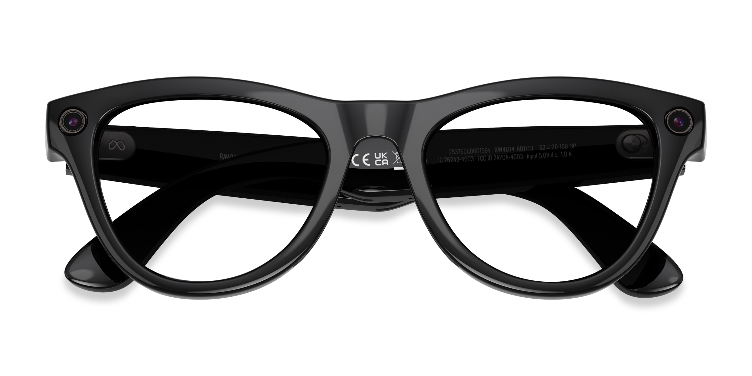 Ray-Ban Meta Skyler (Gen 2) - Cat Eye Shiny Black Frame | Eyebuydirect