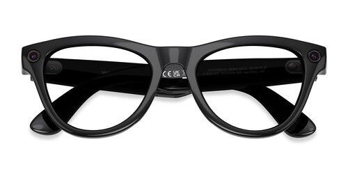 Unisex s horn Shiny Black Plastic Prescription sunglasses - Eyebuydirect s Ray-Ban Meta (Gen 2) Skyler