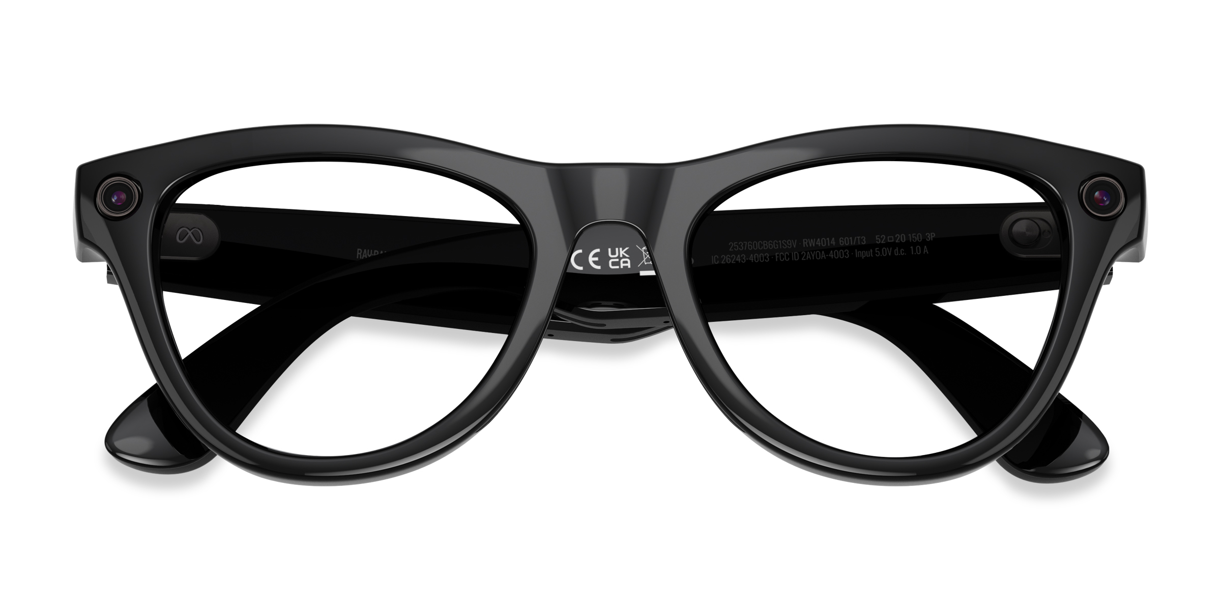 Unisex s horn Shiny Black Plastic Prescription sunglasses - Eyebuydirect s Ray-Ban Meta (Gen 2) Skyler