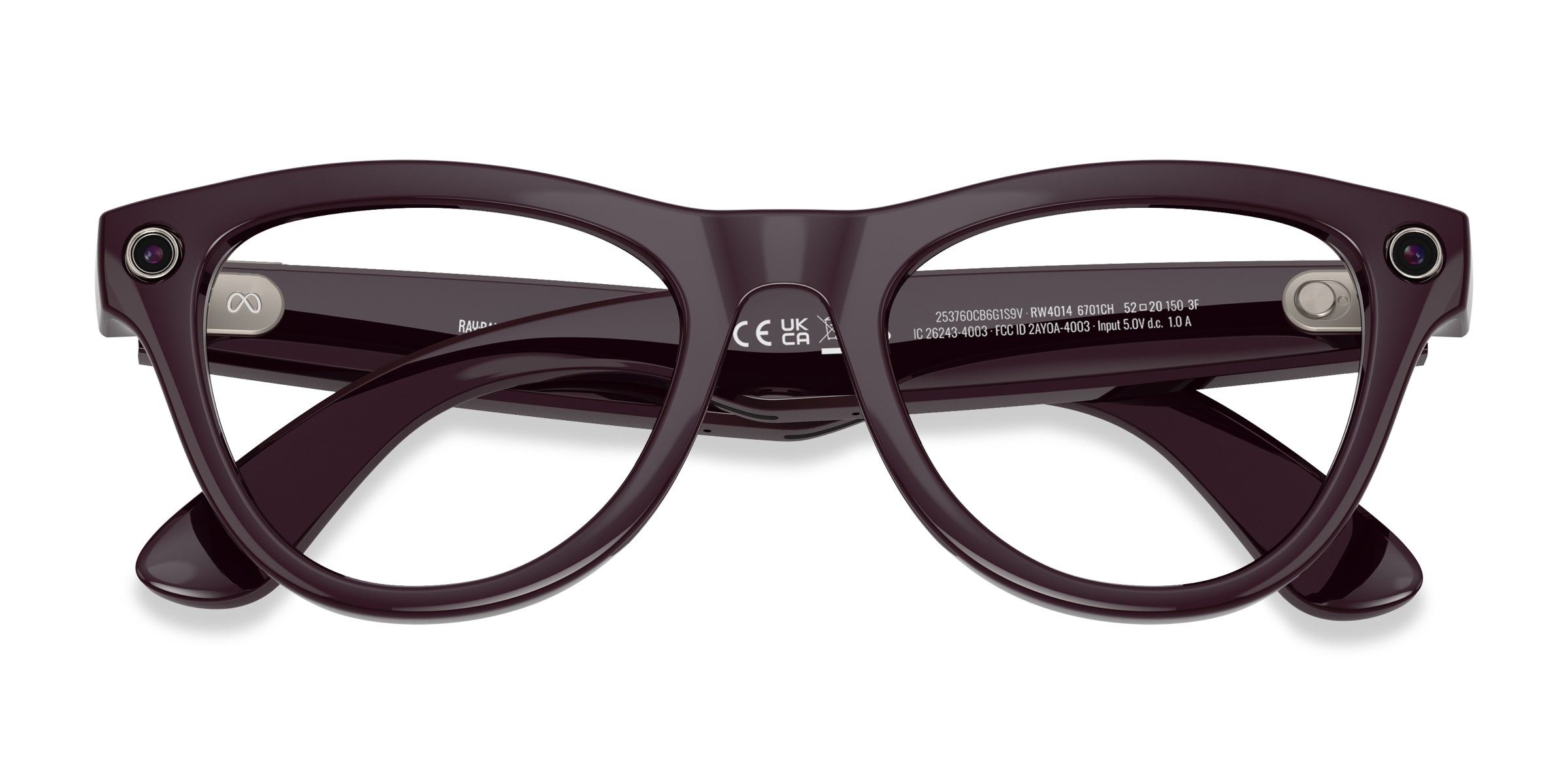 Ray-Ban Meta Skyler (Gen 2) - Cat Eye Shiny Black Frame | Eyebuydirect