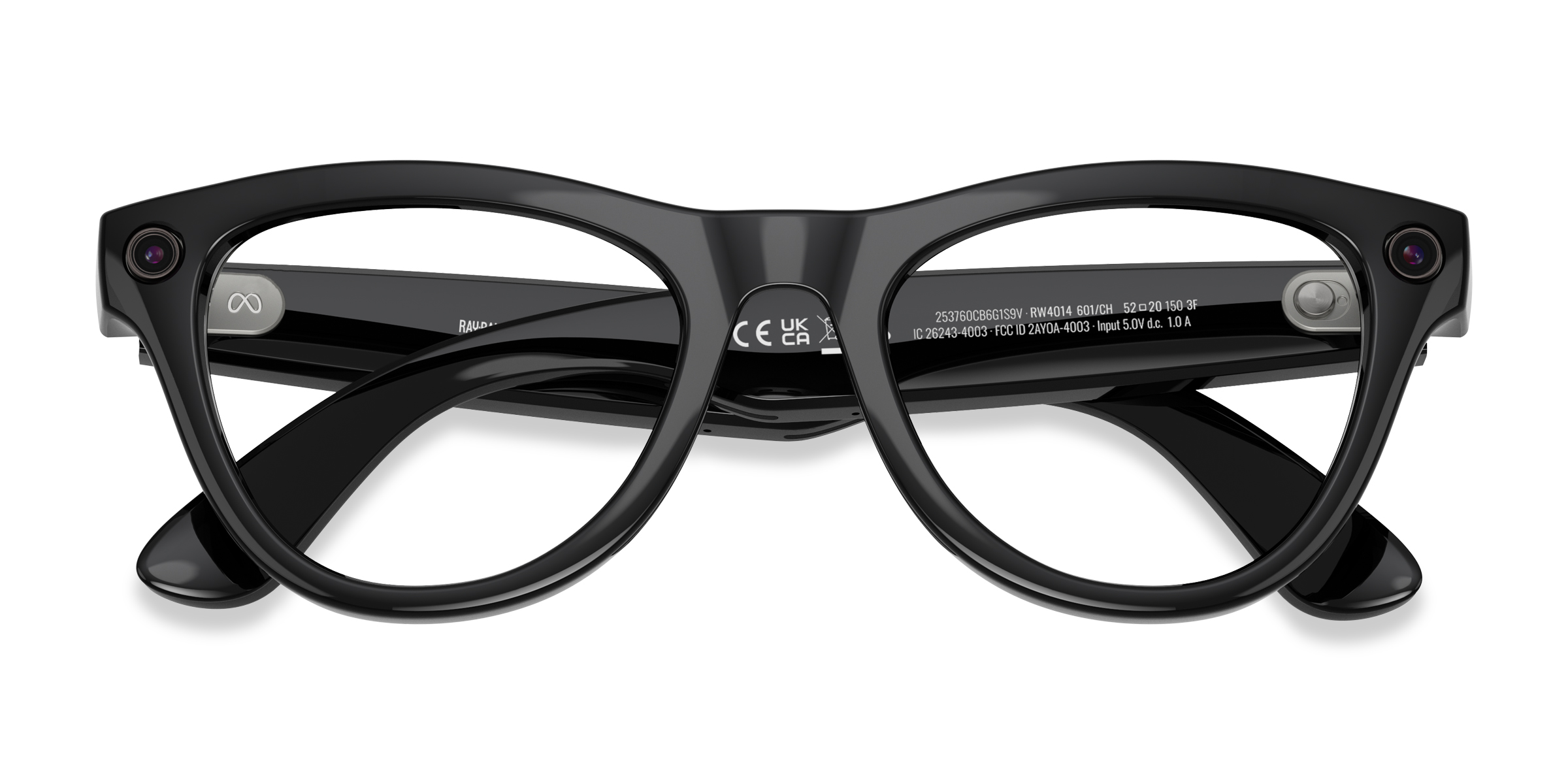 Unisex s horn Shiny Black Plastic Prescription sunglasses - Eyebuydirect s Ray-Ban Meta (Gen 2) Skyler