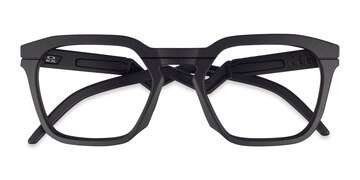 Satin Black Oakley Hstn Sq Rx -  Plastique Lunettes de vue