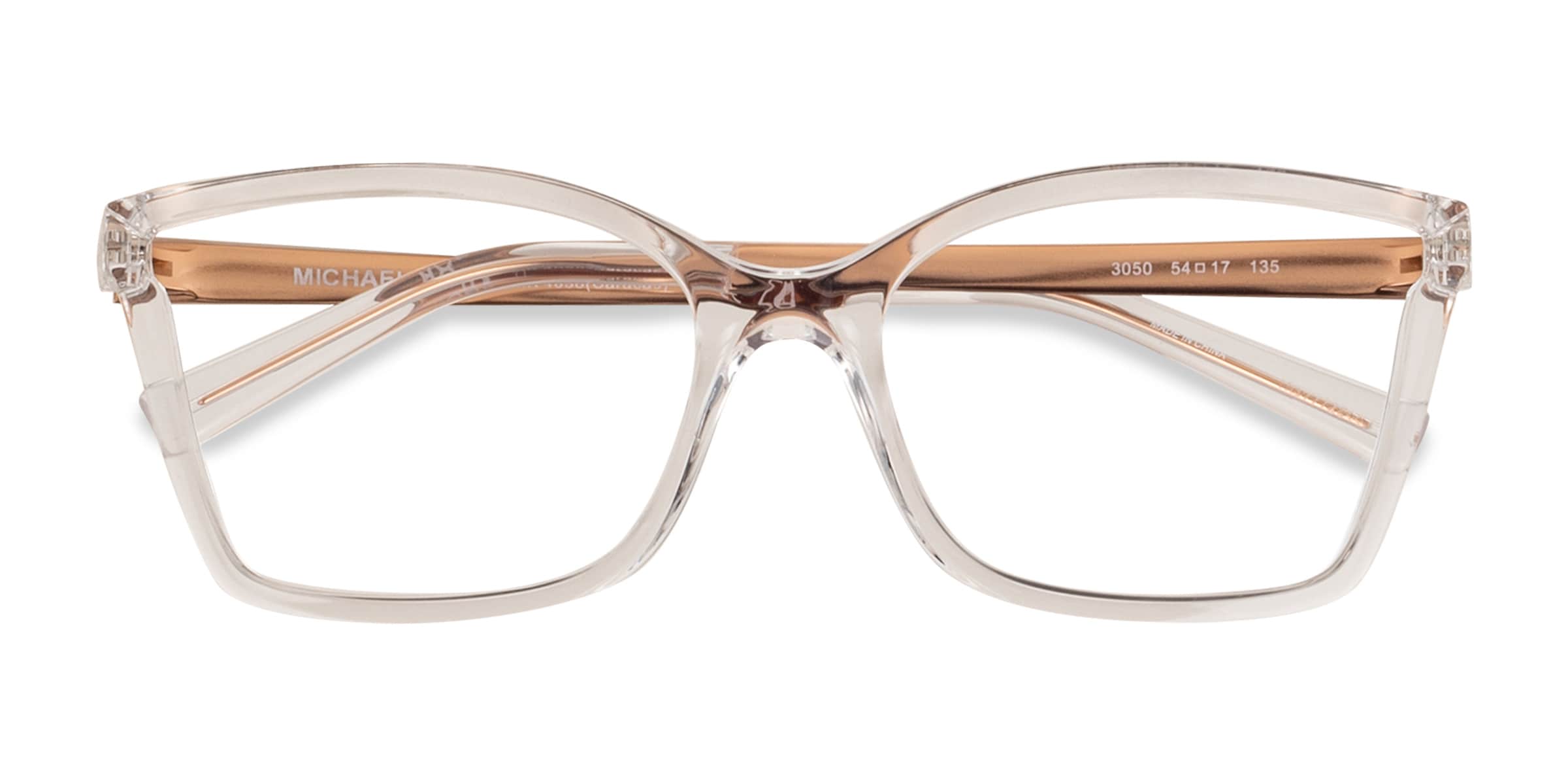mk（プロフ必読）　804545 Michael Kors MK4058 Caracas - Rectangle Transparent Frame Glasses