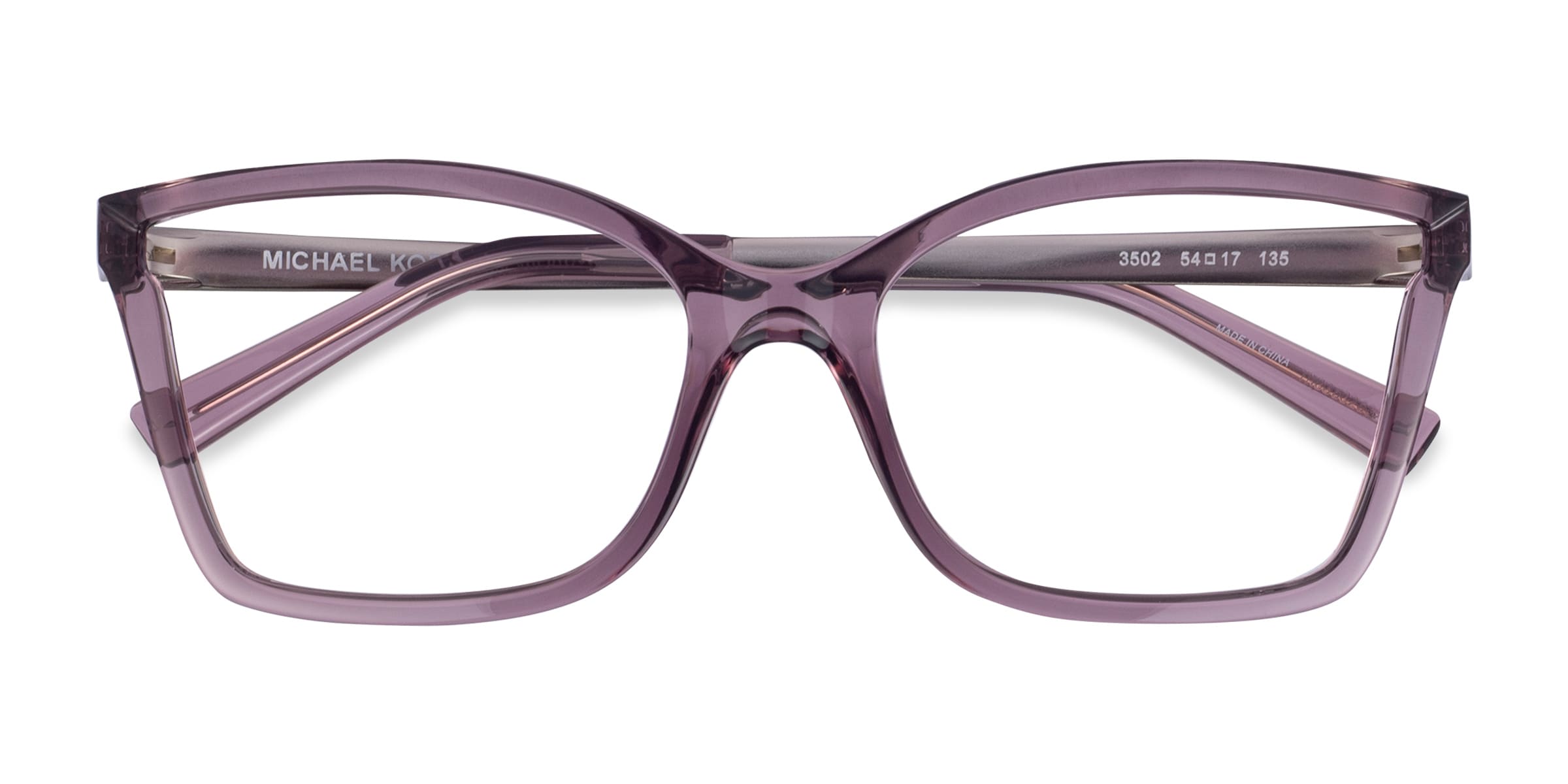 Michael Kors MK4058 Caracas - Rectangle Burgundy Crystal Frame