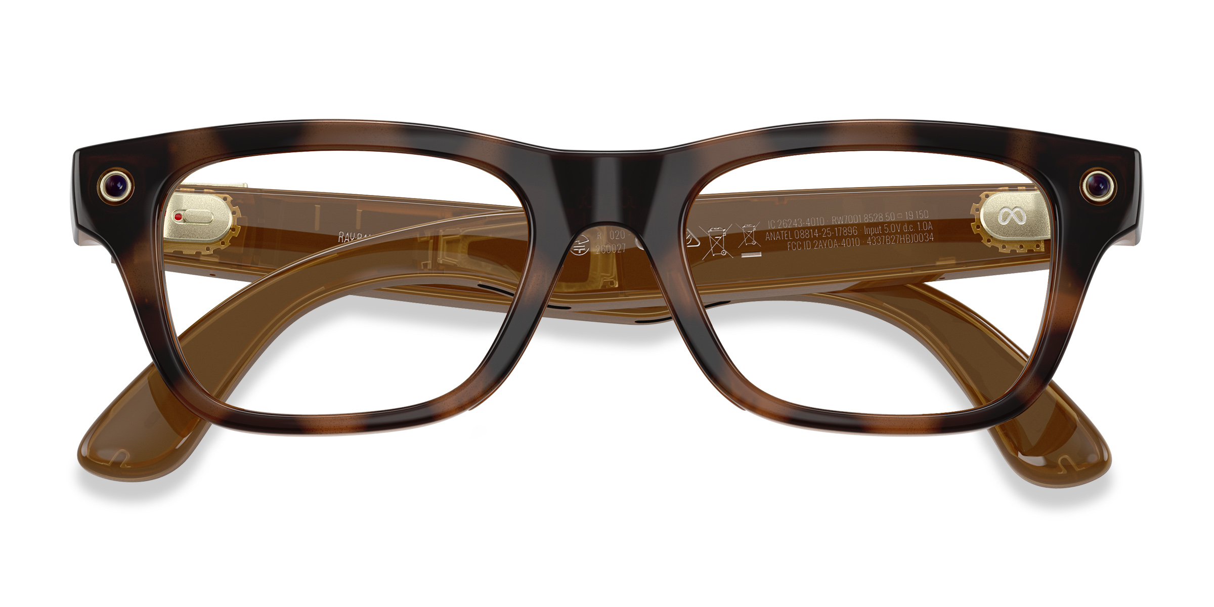Unisex s rectangle Havana Plastic Prescription sunglasses - Eyebuydirect s Ray-Ban Meta (Gen 2) Blayzer Optics
