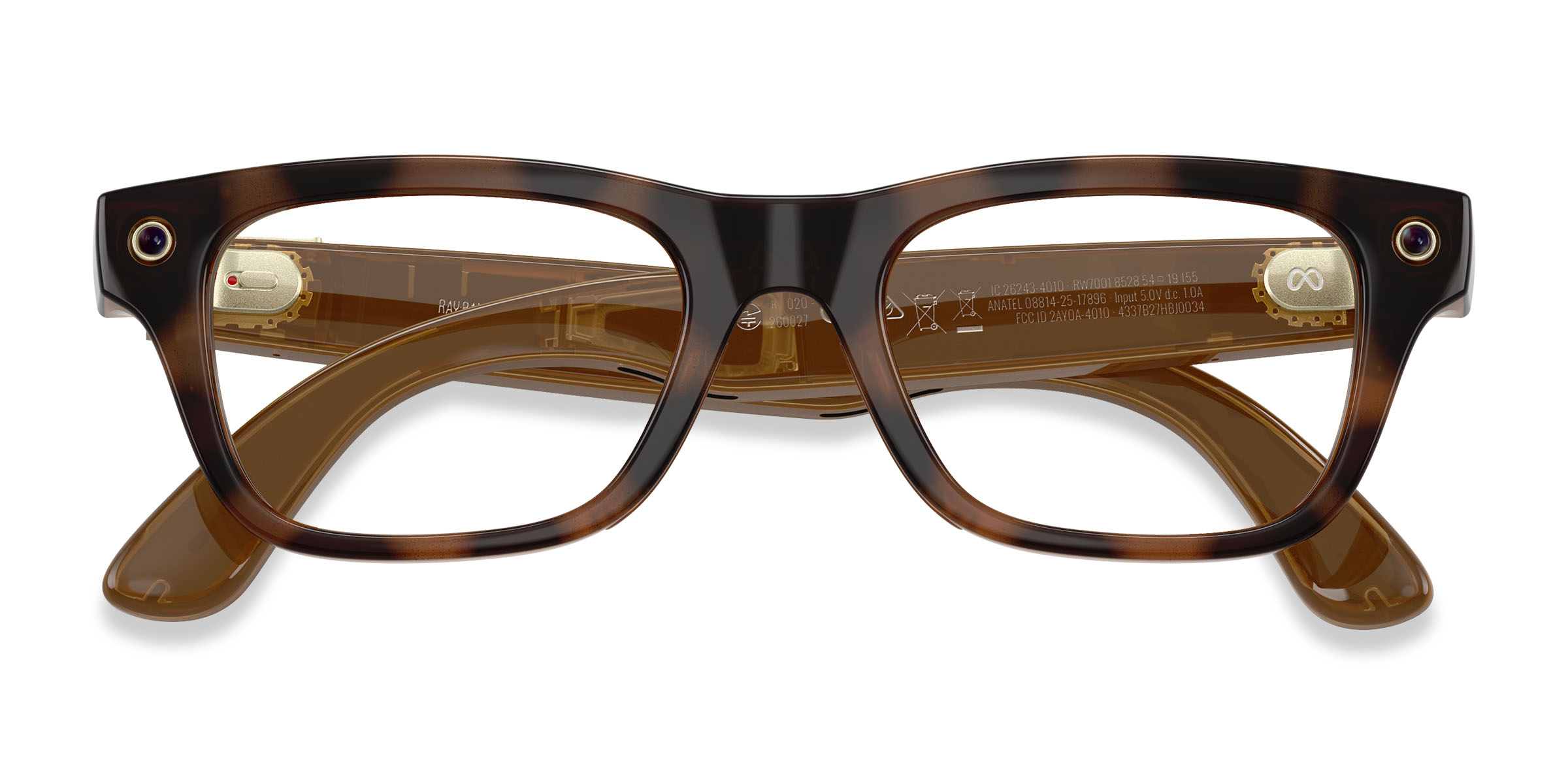 Unisex s rectangle Havana Plastic Prescription sunglasses - Eyebuydirect s Ray-Ban Meta (Gen 2) Blayzer Optics