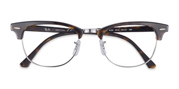 Dark Havana Ray-Ban RB5154 Clubmaster -  Acétate Lunettes de vue