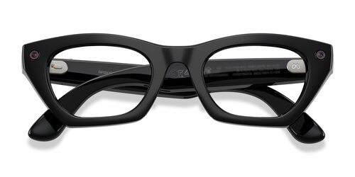 Unisex s horn Shiny Black Plastic Prescription sunglasses - Eyebuydirect s Ray-Ban Meta (Gen 3) Zena Optics