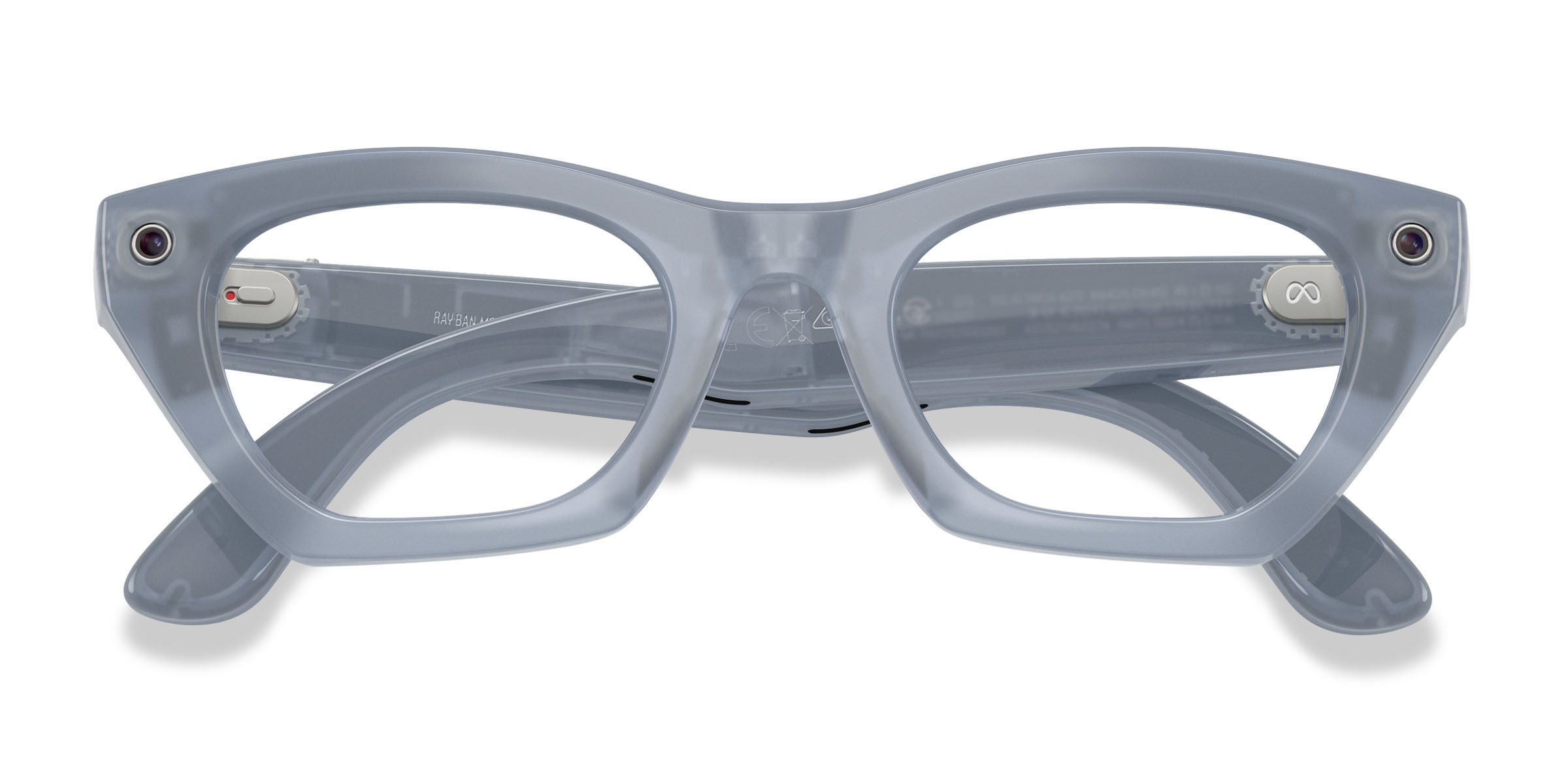 Unisex s horn Polished Milky Gray Lilac Plastic Prescription sunglasses - Eyebuydirect s Ray-Ban Meta (Gen 3) Zena Optics