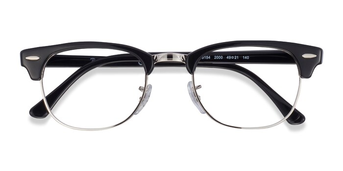 Ray-Ban RB5154 Clubmaster - Browline Black Frame Eyeglasses | Eyebuydirect