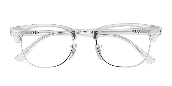 borduurwerk vriendelijke groet Mens Ray-Ban RB5154 Clubmaster - Browline Clear Frame Eyeglasses | Eyebuydirect