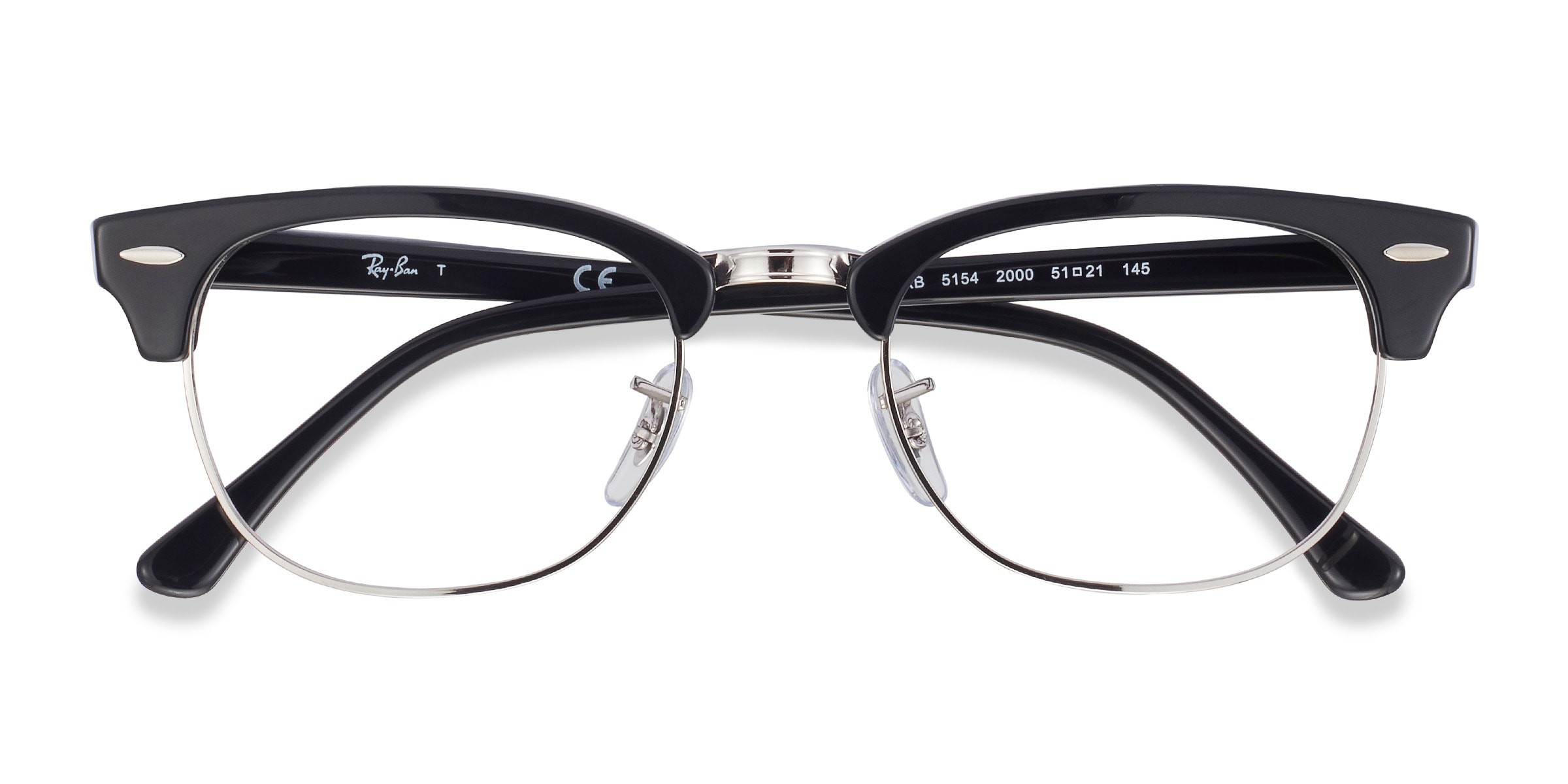 Ray Ban RX5154 Clubmaster Eyeglasses 2000 Black