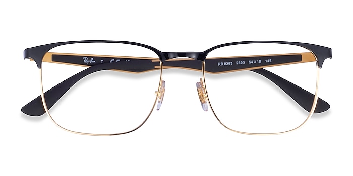 Black Gold Ray-Ban RB6363 -  Metal Eyeglasses