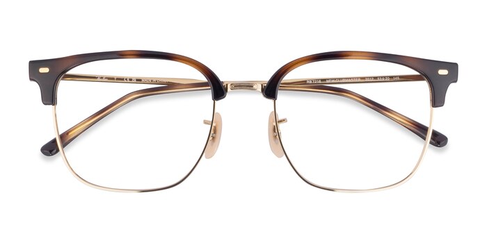 Tortoise Gold Ray-Ban RB7216 New Clubmaster -  Plastic Eyeglasses