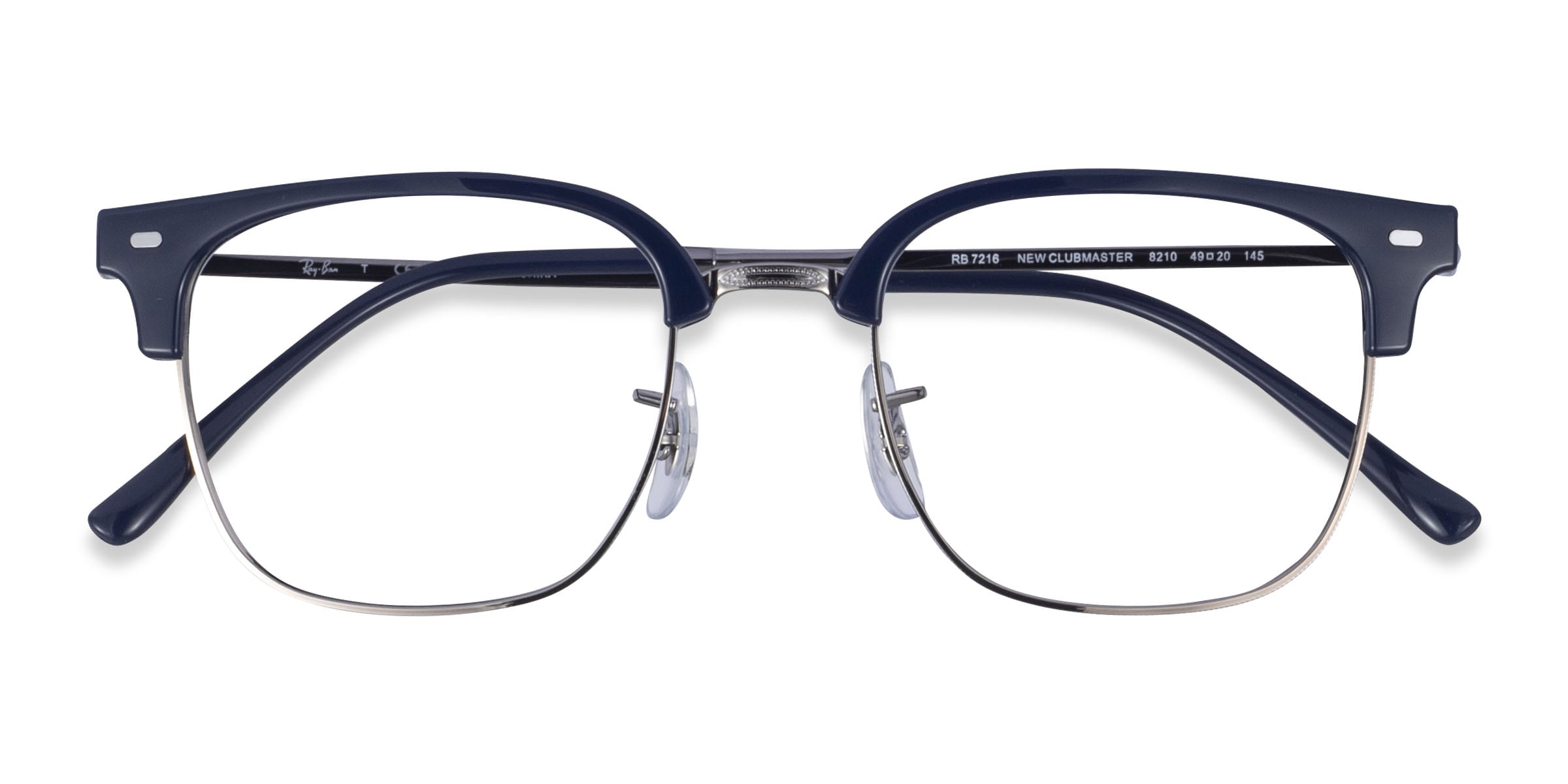 Ray-Ban RB7216 New Clubmaster - Browline Tortoise Gold Frame