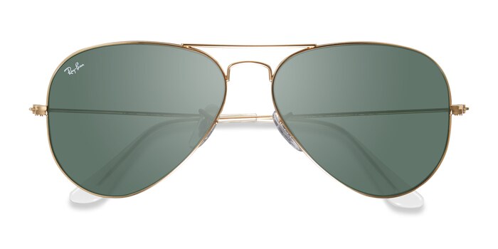 Gold Ray-Ban RB3025 -  Metal Sunglasses