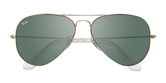 Gold Ray-Ban RB3025 -  Metal Sunglasses