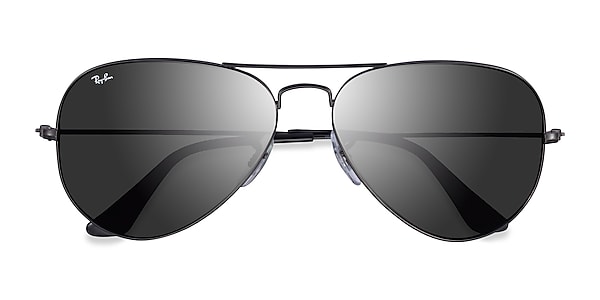 Ray-Ban RB3025 Aviator - Aviator Black Frame Prescription Sunglasses