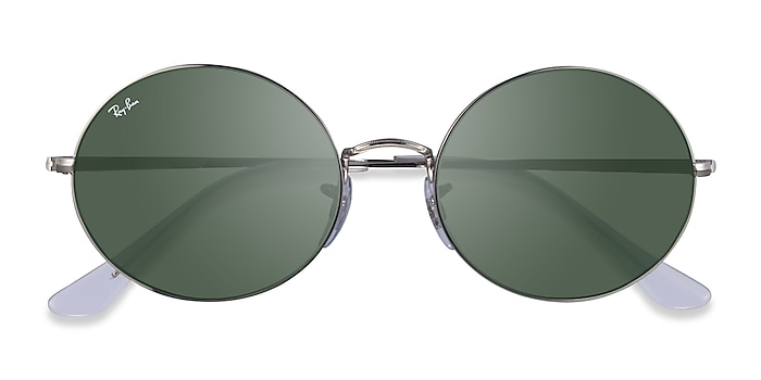 Silver Clear Ray-Ban RB1970 -  Metal Sunglasses