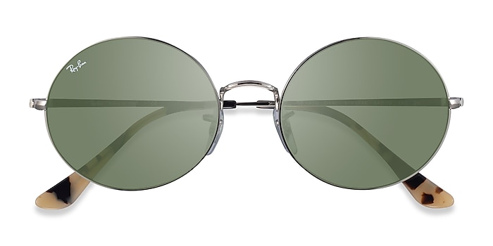 Silver Ivory Tortoise Ray-Ban RB1970 -  Metal Sunglasses