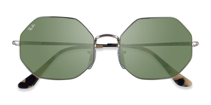 Ray-Ban RB1972 - Geometric Silver Frame Prescription Sunglasses