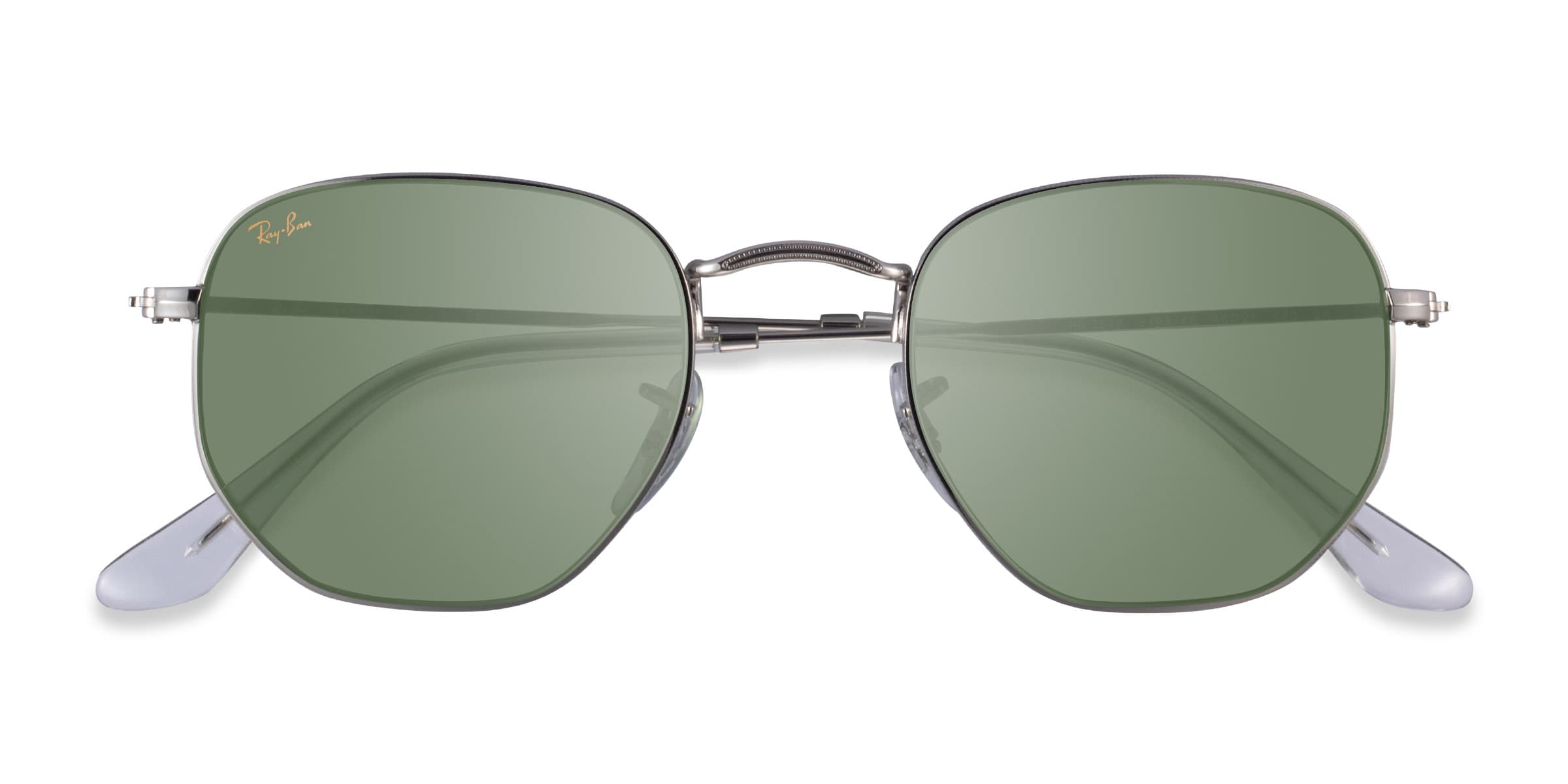 Ray Ban RB3548 Geometric Silver Frame Prescription Sunglasses