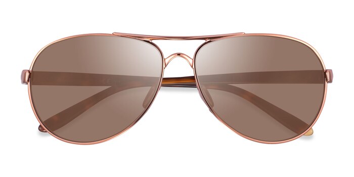 Rose Gold Oakley Feedback -  Metal Sunglasses