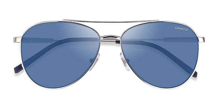 Silver ARNETTE Sidecar -  Metal Sunglasses