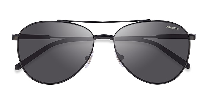 Matte Black ARNETTE Sidecar -  Metal Sunglasses