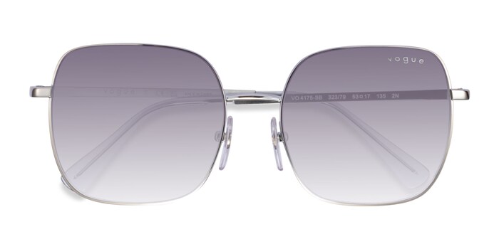 achterzijde ventilatie hobby Vogue Eyewear VO4175SB - Square Silver Frame Sunglasses For Women |  Eyebuydirect