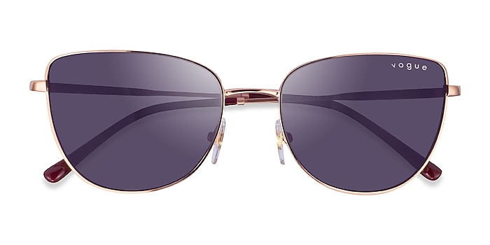 Rose Gold Vogue Eyewear VO4233S -  Metal Sunglasses