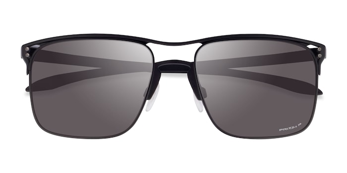Oakley Holbrook Ti - Square Satin Black Frame Prescription Sunglasses |  Eyebuydirect