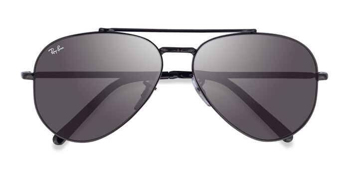 Noir Ray-Ban RB3625 New Aviator -  Métal Lunettes de soleil