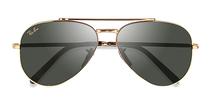 Legend Gold Ray-Ban RB3625 New Aviator -  Metal Sunglasses