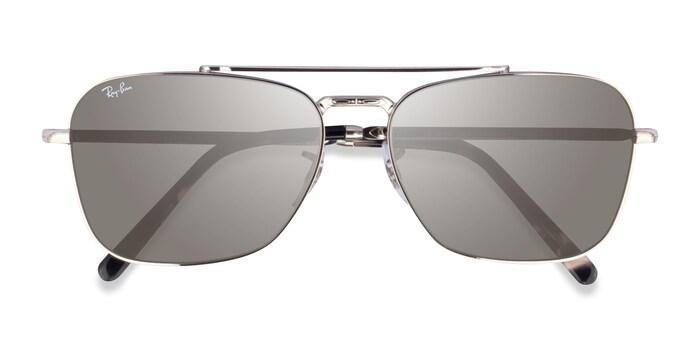 Ray-Ban RB3636 - Rectangle Silver Frame Prescription Sunglasses |  Eyebuydirect Canada