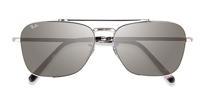 Ray-Ban RB3636 - Rectangle Silver Frame Prescription Sunglasses |  Eyebuydirect Canada