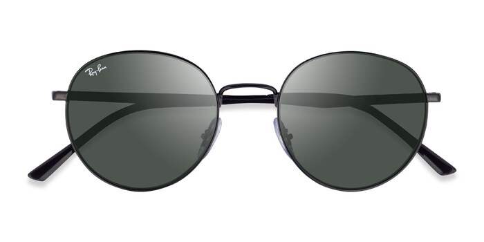 Ray-Ban RB3681 - Round Black Frame Prescription Sunglasses | Eyebuydirect  Canada