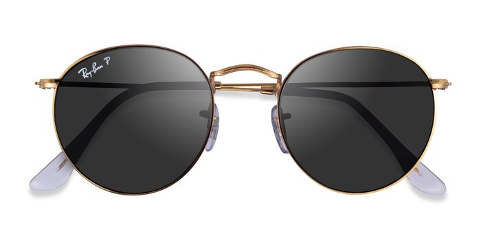 Aanpassing Vervallen Ontslag Ray-Ban RB3447 Round - Round Gold Frame Prescription Sunglasses |  Eyebuydirect