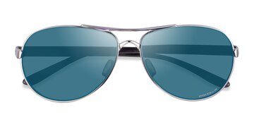 Silver Polished Black Oakley Feedback -  Métal Lunettes de soleil
